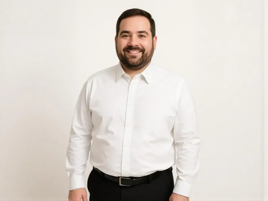 Camisa blanca de vestir